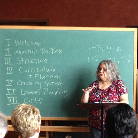Ivalene teaches Children's Worship Workshop Inspire Conference 2013 
