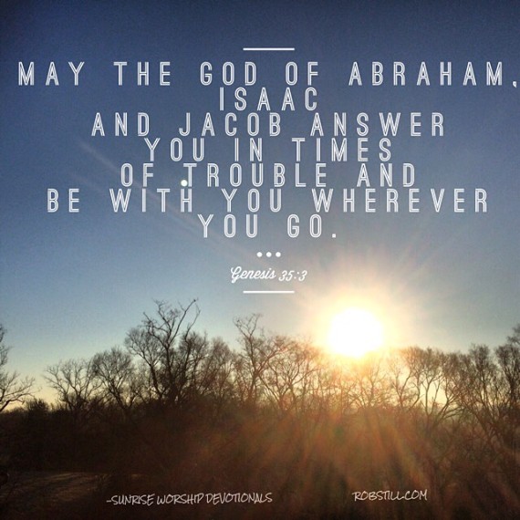 May God answer you and be near you